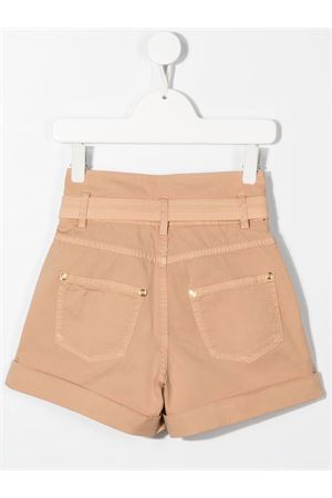 Shorts in cotone beige BALMAIN PARIS KIDS | 6Q6289G0044K116